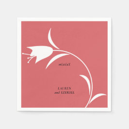 MOD WHITE TULIP BRÖLLOP PAPPERSSERVETT