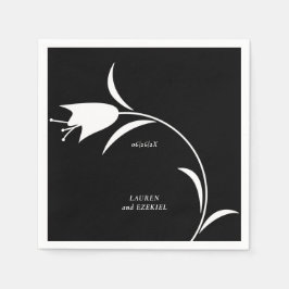 MOD WHITE TULIP BRÖLLOP PAPPERSSERVETT