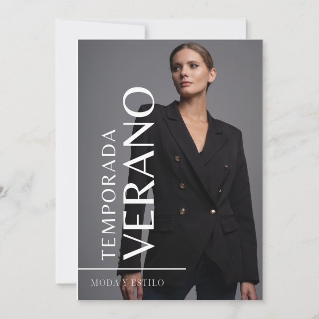 Moda diseño inbjudningar (Framsida)