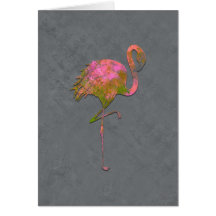 Moda Färgrik Flamingo Chic Modern Grå Tack