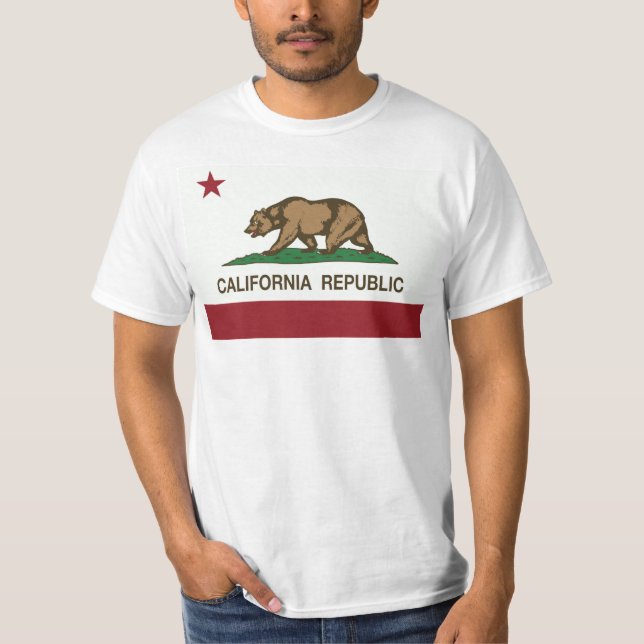 Moda för Kalifornien republikLlevar camiseta T-shirt (Framsida)