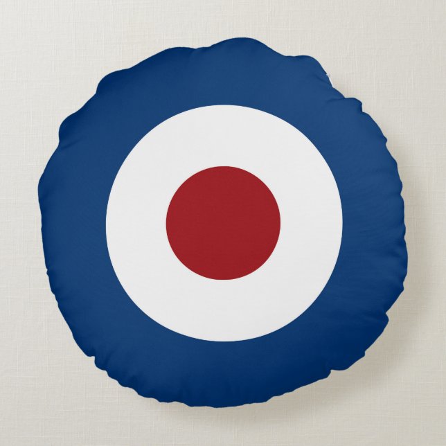 ModBullseyebågskytte uppsätta som mål Rund Kudde (Baksidan)