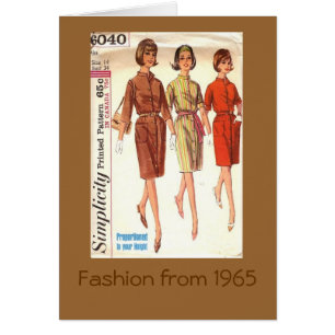 Mode 1965 hälsningskort