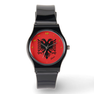 Mode (albanska Flagga) klocka, Albanien/idrott Armbandsur