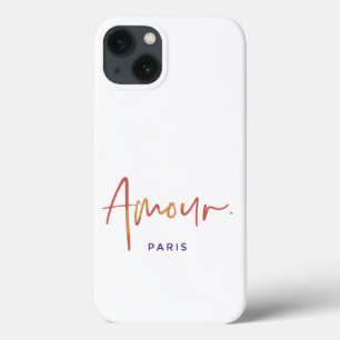 Mode Amour Paris med Orange,Gul Text Vit