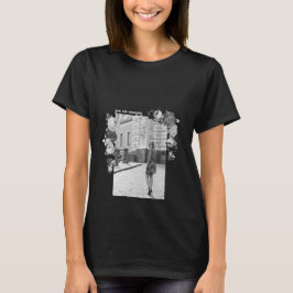 MODE Art Girl Black och Grått Benice #4 T Shirt