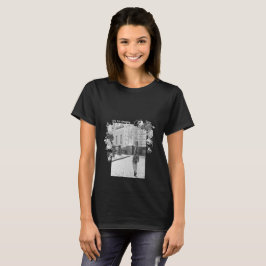 MODE Art Girl Black och Grått Benice #4 T Shirt