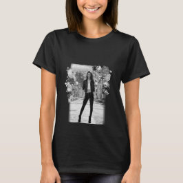 MODE Art Girl White och Black BeSnygg T Shirt