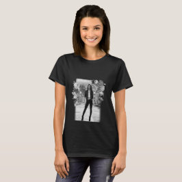MODE Art Girl White och Black BeSnygg T Shirt