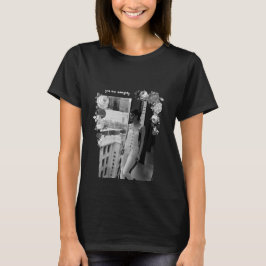 MODE Art Girl White och Black BeSnyval #3 T Shirt