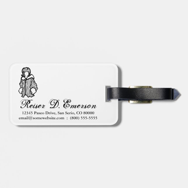 mode bagagebricka (Baksida Vågrät)