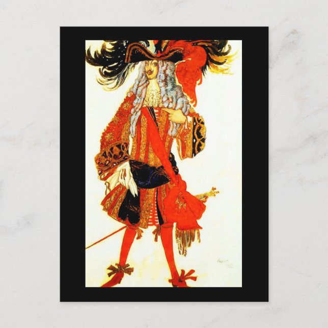 Mode-Bakst-konst 18 Vykort (Framsida)