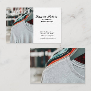 Mode Bära Clothing Alteration Visitkort
