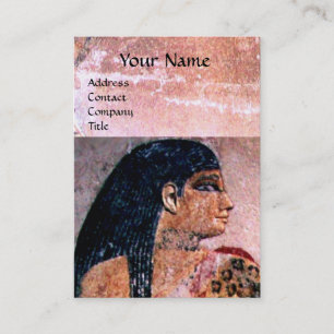 MODE & BEAUTY OF ANTIQUE EGYPTEN MONOGRAM,rosa Visitkort