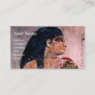 MODE & BEAUTY OF ANTIQUE EGYPTEN MONOGRAM VISITKORT