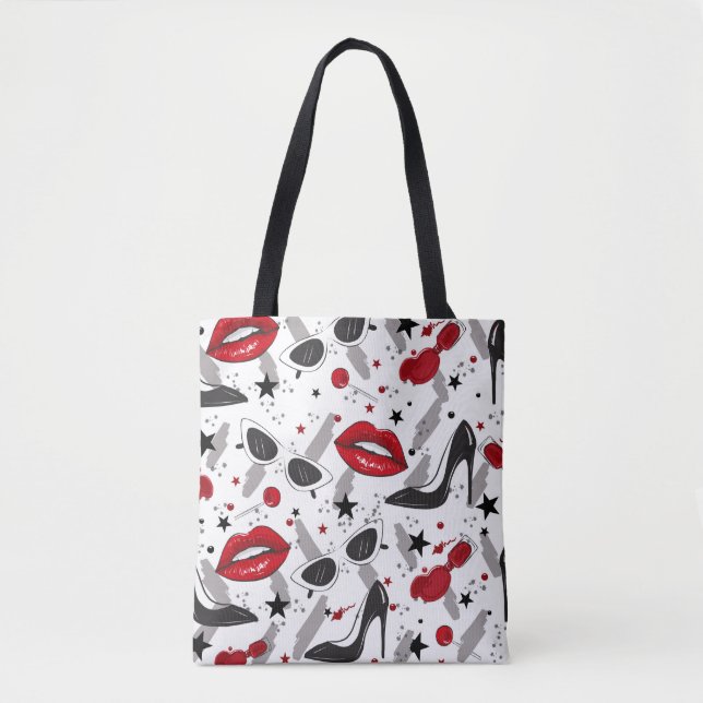Mode Beauty Tote Tygkasse (Framsida)