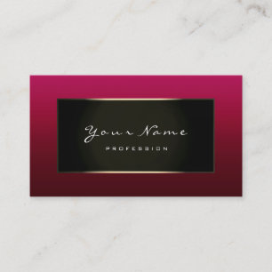 Mode Bloggare Champagne Guld Burgundy Bordeaux Visitkort