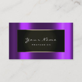 Mode Bloggare Framed Black Guld Lila Violet Visitkort