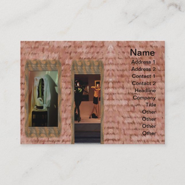 Mode Boutique Affärskort Visitkort (Framsida)