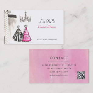 Mode Boutique Couture Dressmaker Visitkort
