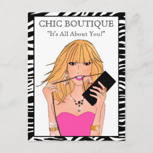 Mode Boutique Postcards Vykort