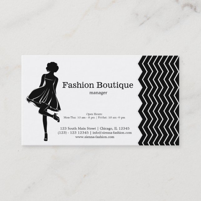 Mode Boutique Visitkort (Framsida)