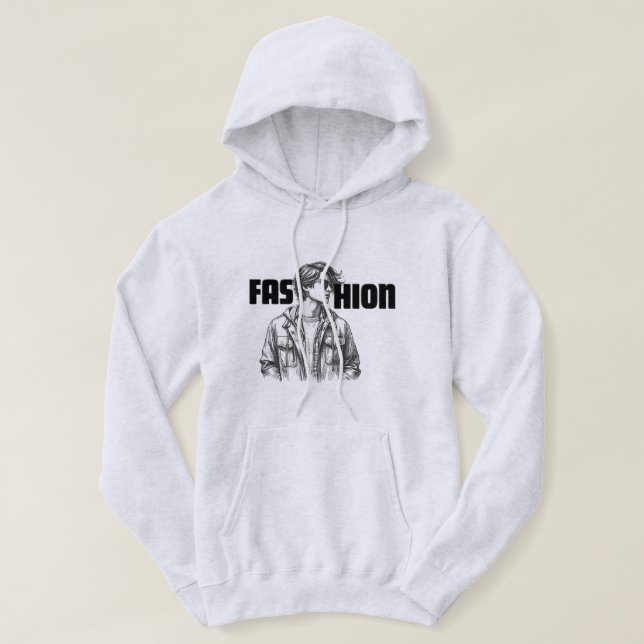 Mode Boy - Trendig & Snyggt Hoodie (Design framsida)