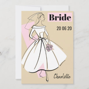 Mode Bride Neutralt Bride möhippa Inbjudningar