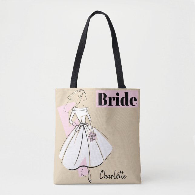 Mode Bride Neutralt Bride tote Tygkasse (Framsida)