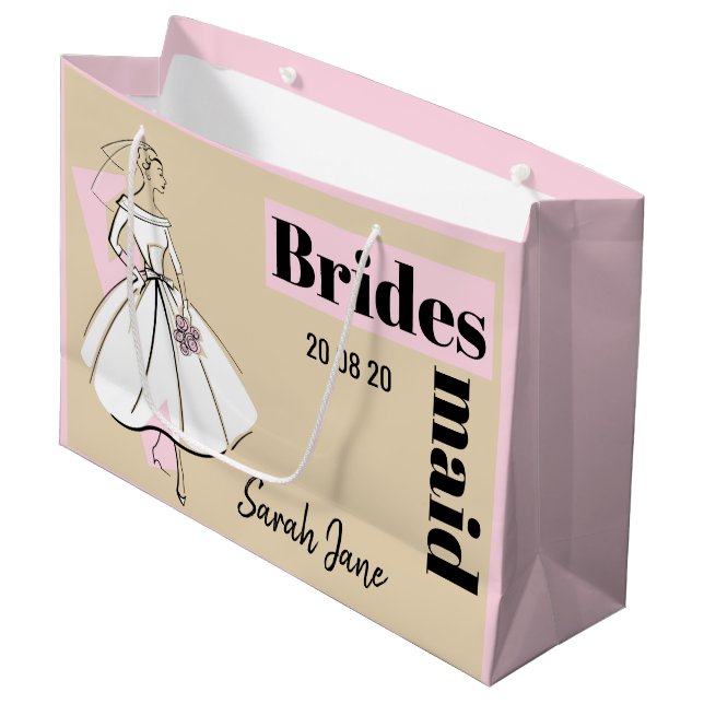 Mode Bride Neutralt Bridesmaid stor rosa (Framsidan Vinklad)