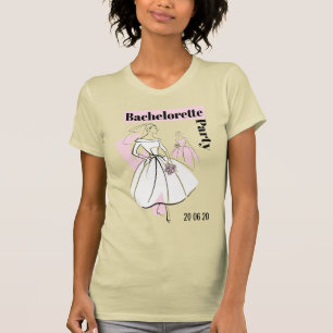 Mode Bride Neutralt Group Bachelorette Party T Shirt