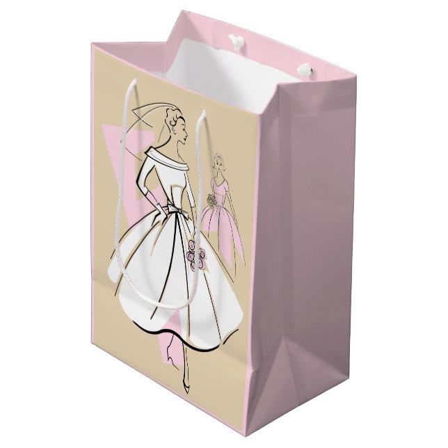 Mode Bride Neutralt Group bag medium rosa (Framsidan Vinklad)