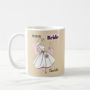 Mode Bride Neutralt Group Datum Namn 2 sida Kaffemugg