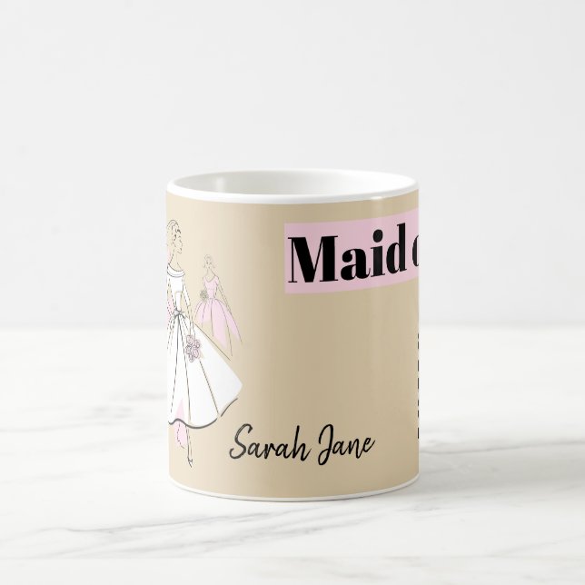 Mode Bride Neutralt Group Maid of honor Namn Kaffemugg (Center)