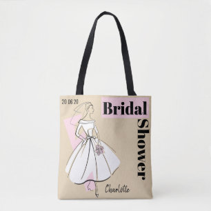 Mode Bride Neutralt Möhippa rosa tillbaka Tygkasse