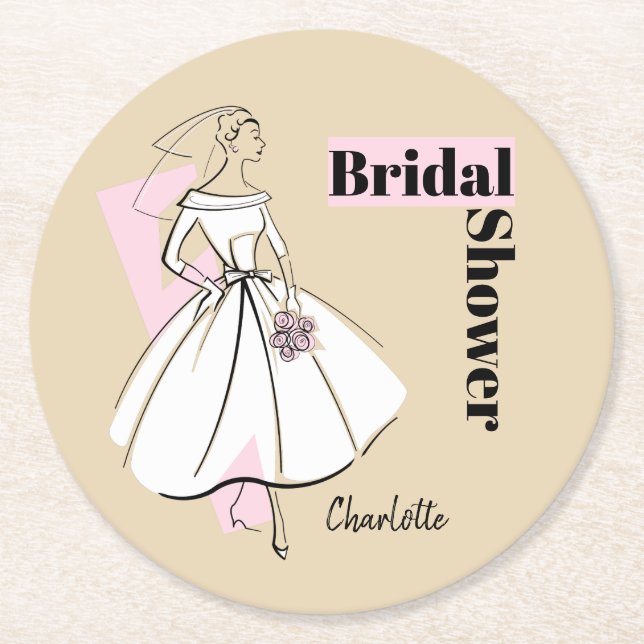 Mode Bride Neutralt-Möhippan underlägg runt (Framsidan)