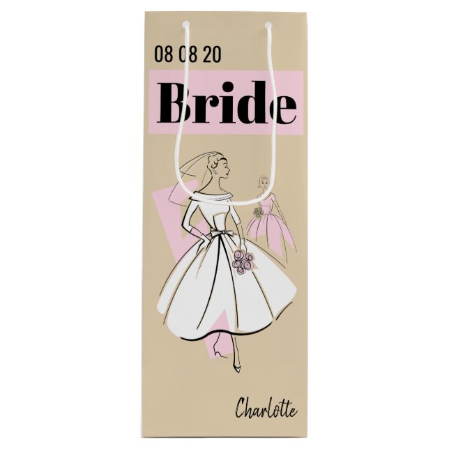 Mode Bride Neutralt Namn Datum vin (Framsidan)