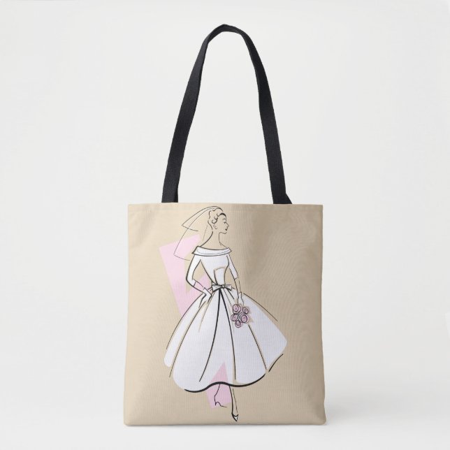 Mode Bride Neutralt rosa tillbaka Tygkasse (Framsida)
