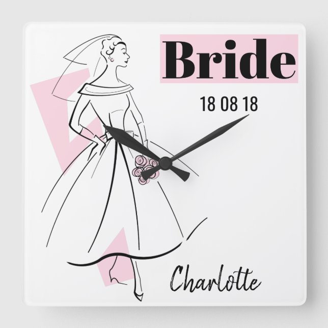 Mode Bride Rosa Bride klocka (Framsida)