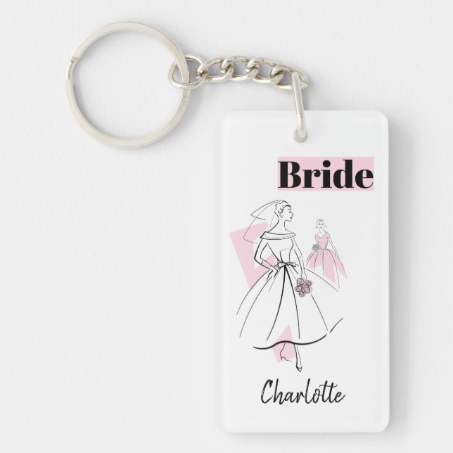Mode Bride Rosa Bride-rektangel (Framsidan)