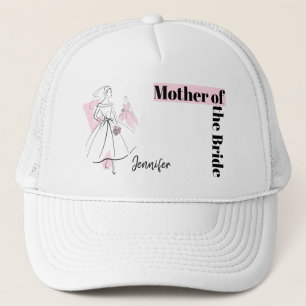 Mode Bride Rosa Group Budens mamma hat Keps