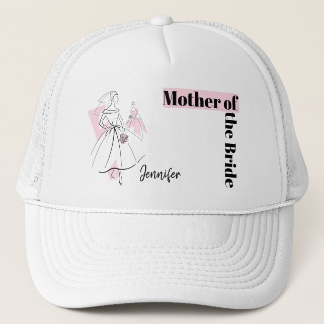 Mode Bride Rosa Group Budens mamma hat Keps (Framsida)