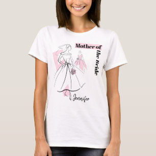 Mode Bride Rosa Group Budens mamma Namn T Shirt
