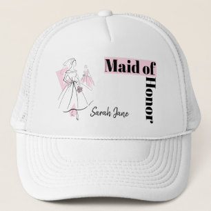 Mode Bride Rosa Group Maid of honor hat Keps
