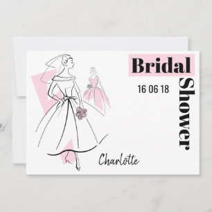 Mode Bride Rosa Group Möhippa vågrät Inbjudningar