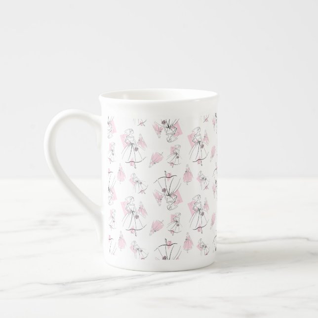 Mode Bride Rosa Group Multi mugg bone china Benporslin Mugg (Vänster)