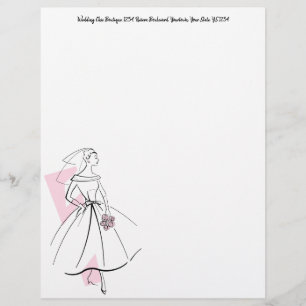 Mode Bride Rosa letterhead adress top Brevhuvud