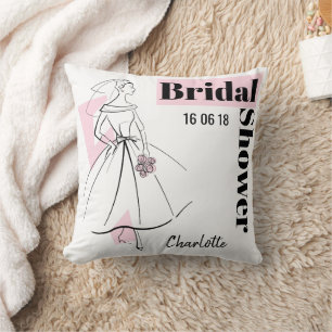 Mode Bride Rosa Möhippa dekorativ kudde