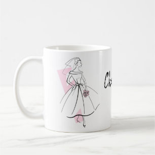 Mode Bride Rosa Namn mugg