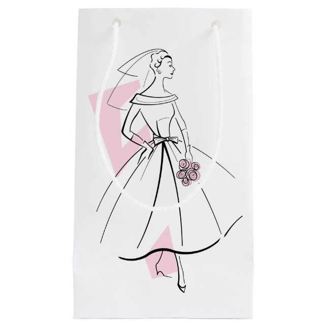 Mode Bride Rosa presentsäck liten liten påse (Framsidan)